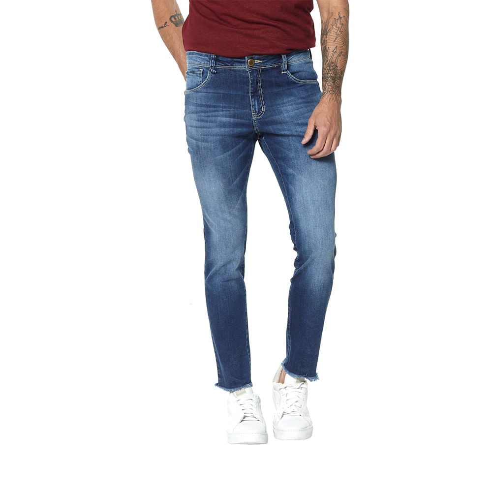 calça masculina denuncia jeans