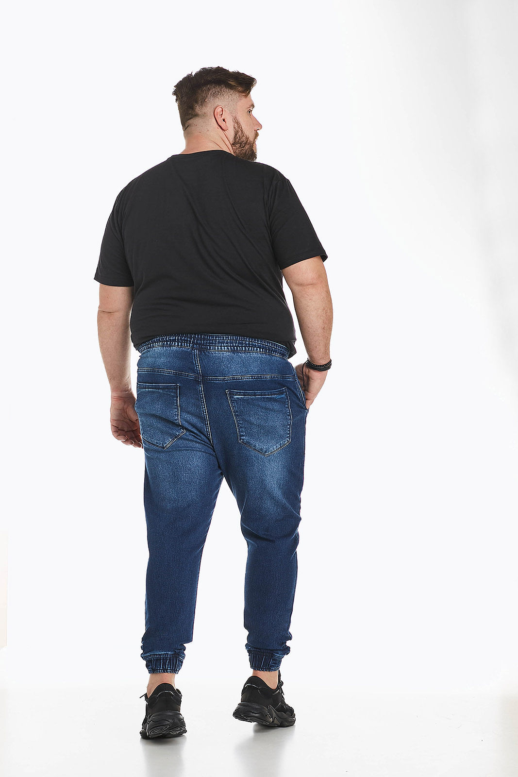 Calça Jeans Masculina Plus Size Jogger Denuncia 1013300019 Azul